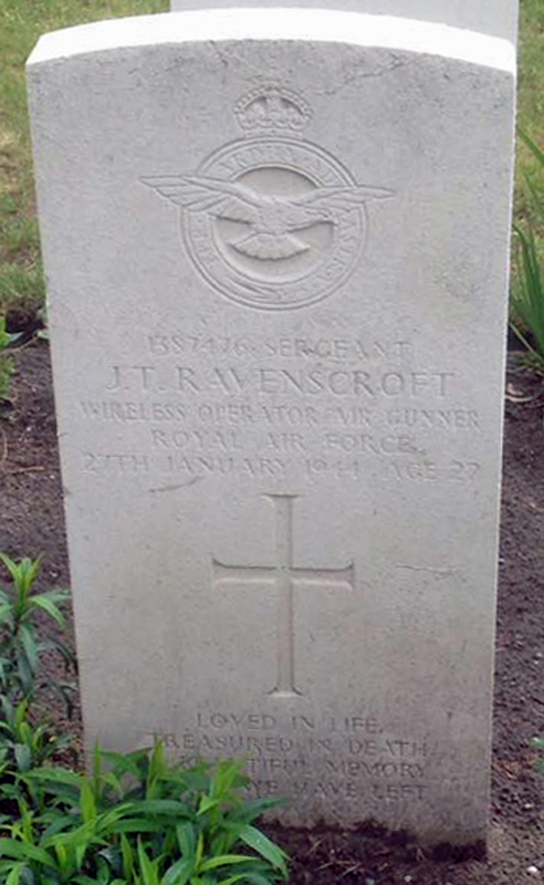 Sgt James Thomas Ravenscroft<br /><br /><br />died on active duty - January 27th, 1944